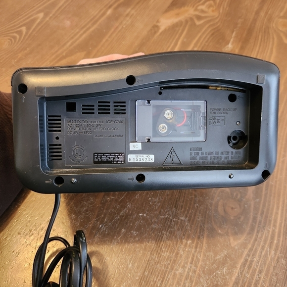 SONY DREAM MACHINE Clock Radio AM/FM Digital ICF-C740 Dual Alarm Backup Battery - Picture 4 of 11